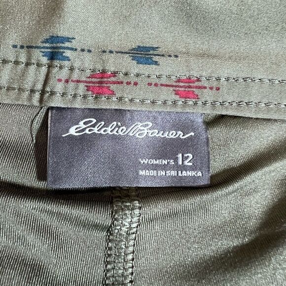 Eddie Bauer Womens Skort olive green Adventurer 2.0 Active size 12 - Picture 6 of 12